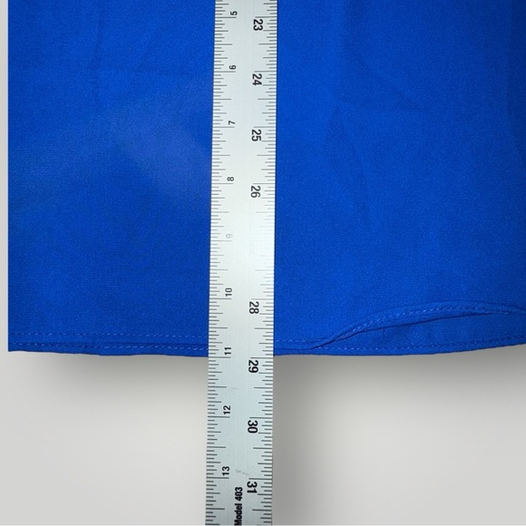 CITY CHIC Sexy Fling Elbow Sleeve Top - Plus 16 (S) Blue - Picture 13 of 13